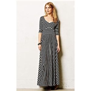 Anthropologie Puella Striped Maxi Dress